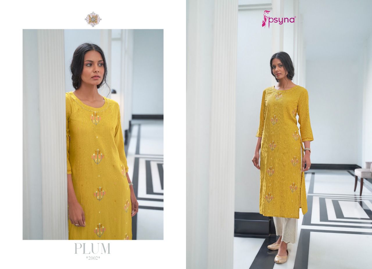 Psyna Plum Vol 2 Ethnic Wear Wholesale Designer Kurtis